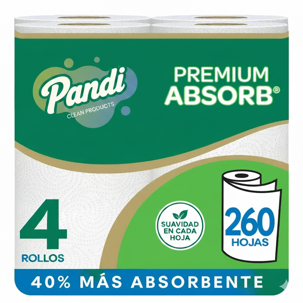 🧻 PANDI Papel Higiénico (4 unidades)